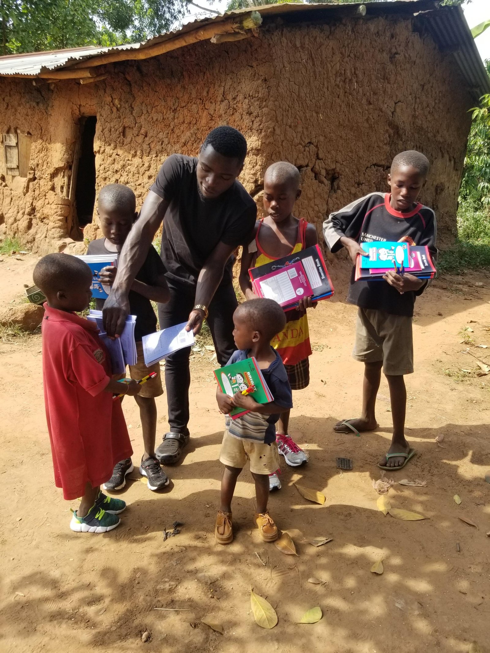 Home learning sessions under a tree